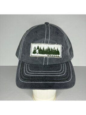 Bronco Hat Bigfoot Sasquatch Forest Men's One Size Adjustable Gray Cap